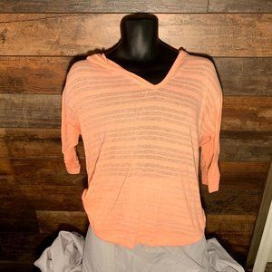 Peach lightweight pullover